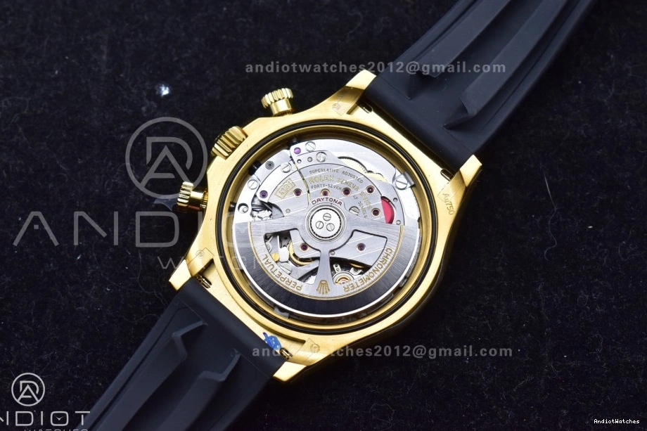 (Weighted) Oysterflex Sophisticated Edition Daytona on QF 126518 YG V6 Black Strap Best 807 Dial SH4131 1:1 1108